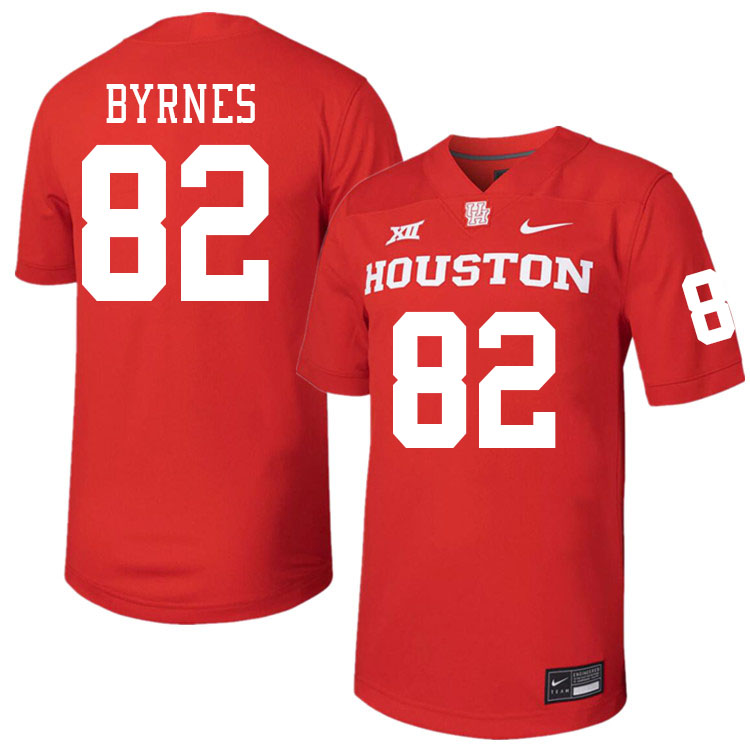 Houston Cougars #82 Matt Byrnes College Football Jerseys Stitched Sale-Red